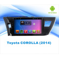 Android System Car GPS DVD para Toyota Corolla 10.1 polegadas Touch Screen com Bluetooth / TV / MP4